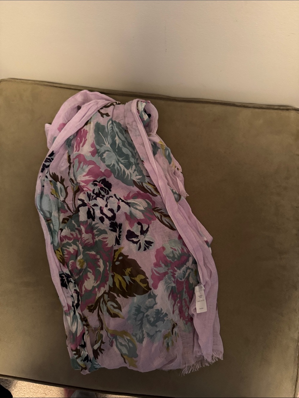 J. Jill Floral Lavender Lightweight Scarf